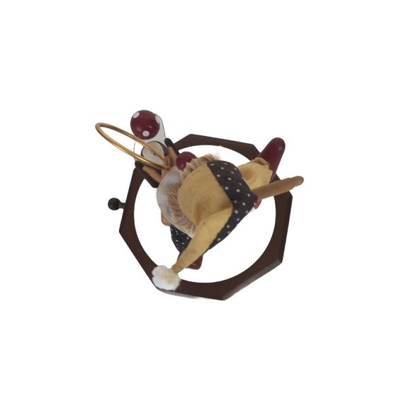 Vintage Schmid Music Box Wood Clown Hand Crafted Plays The Entertainer Working - Picture 8 of 10